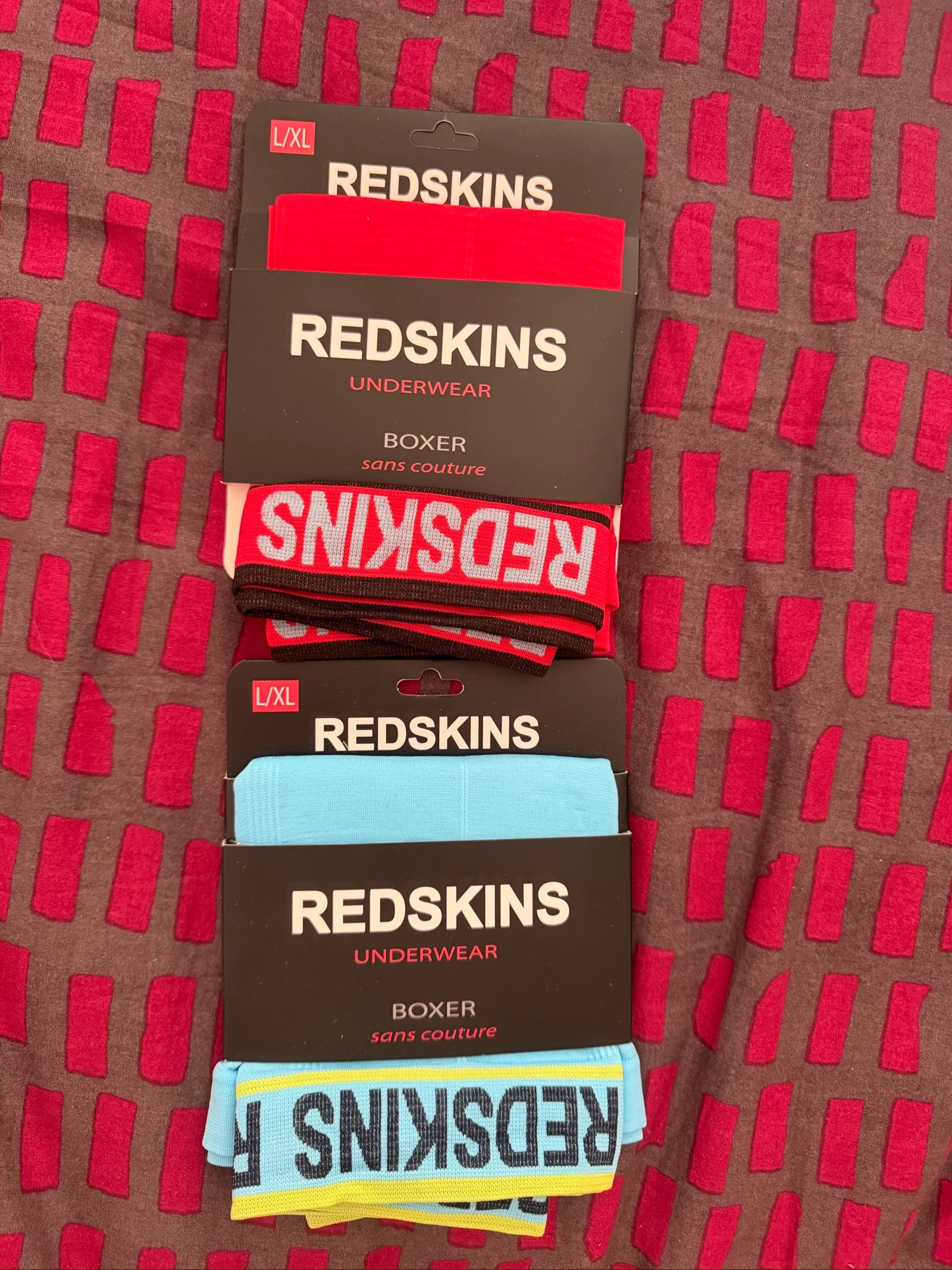 Lot caleçon Redskins L/XL